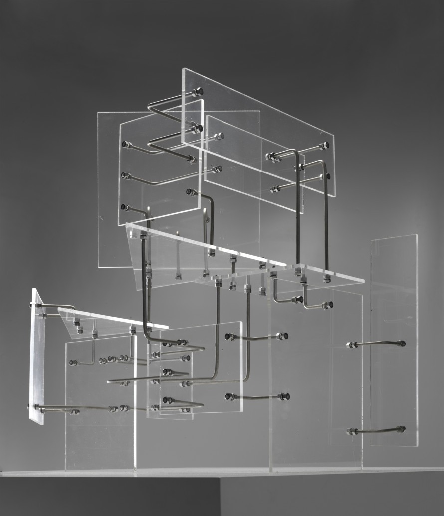 Constant Nieuwenhuys-Constructie met doorzichtige vlakken, 1954