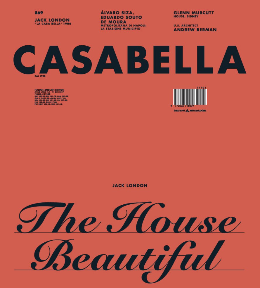 Architectural Magazine Casabella 869, Jan 2017 edition