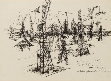 Constant Nieuwenhuys-Künstliche Landschaft in New-Babylon, 1965