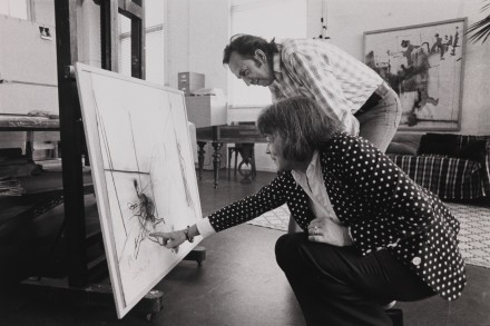 Constant and Fanny Kelk at atelier Wittenburg-6, 1974, Victor Nieuwenhuys