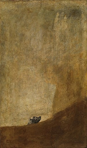 Francisco Goya-The Dog, 1819-1823