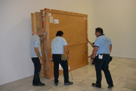 Preparations for the exhibition Constant, New Babylon at Museo Reina Sofía 