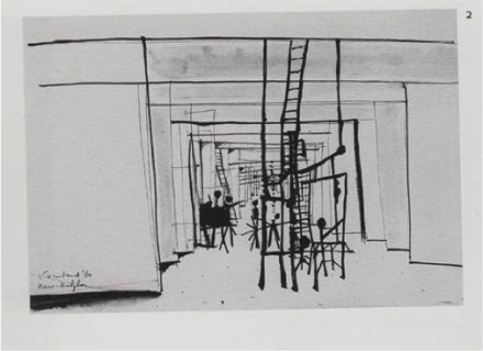 Constant Nieuwenhuys-Interieur met laddertjes, 1960