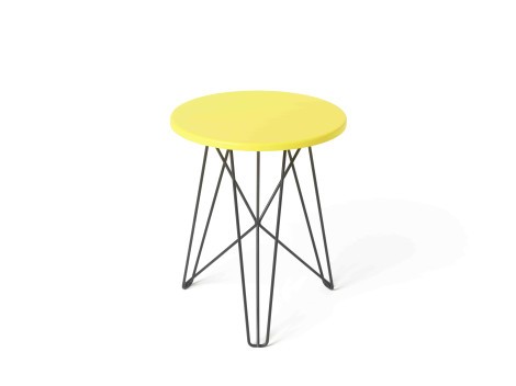 Spectrum | IJhorst stool yellow and black-klein