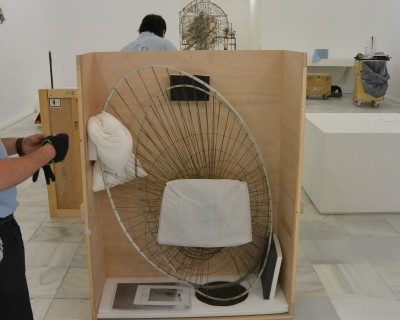 Preparations for the exhibition Constant, New Babylon at Museo Reina Sofía 