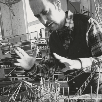 Constant in his studio Wittenburg, ca 1967